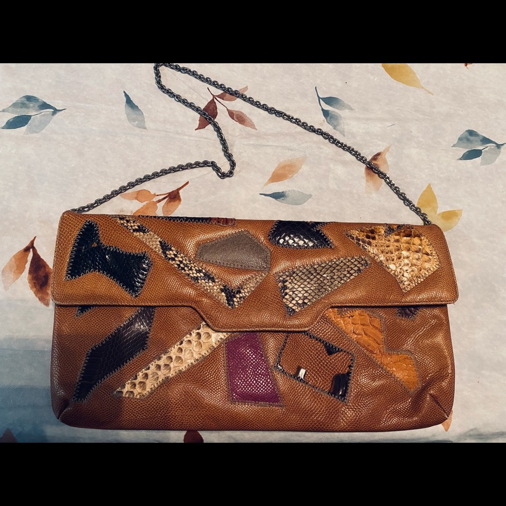 Vintage 1970’s Snake Skin Caprice Handbag